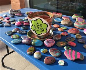 Kindness Club painted rocks 